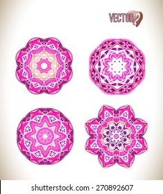 Mandala. Round Ornament Pattern. Hand drawn background.