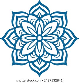 Mandala. Round Ornament Pattern. Henna tattoo mandala. Mehndi style