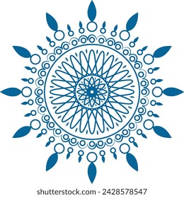 Mandala. Round Ornament Pattern. Henna tattoo mandala. Mehndi style