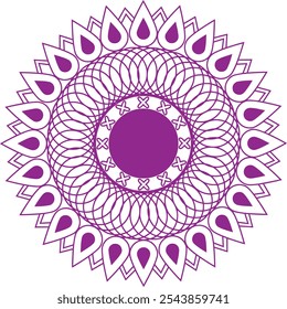 Mandala. Round Ornament Pattern. Henna tattoo mandala design.
