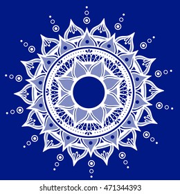 Mandala. Round Ornament Pattern. Indian, ottoman motifs