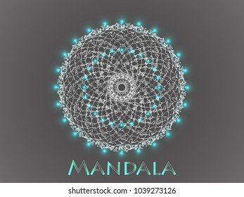 Mandala. Round Ornament Pattern. Islam, Arabic, Indian, ottoman motifs.