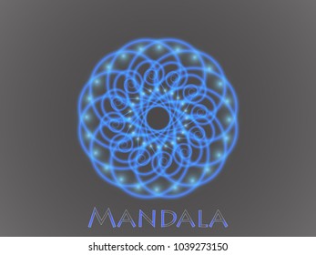 Mandala. Round Ornament Pattern. Islam, Arabic, Indian, ottoman motifs.