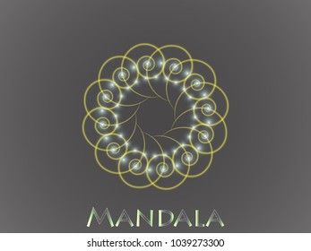 Mandala. Round Ornament Pattern. Islam, Arabic, Indian, ottoman motifs.