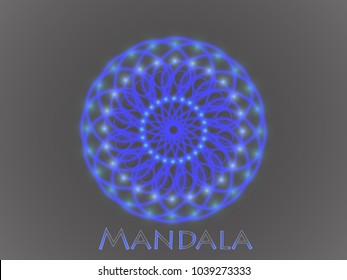 Mandala. Round Ornament Pattern. Islam, Arabic, Indian, ottoman motifs.