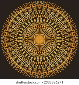 Mandala, Patrón de ornamento redondo, Islam, árabe, indio, motivos otomanos, vector mandla de color gradiente, elementos decorativos de época, fondo dibujado a mano