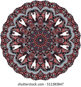 Mandala. Round Ornament Pattern. Oriental pattern vector illustration