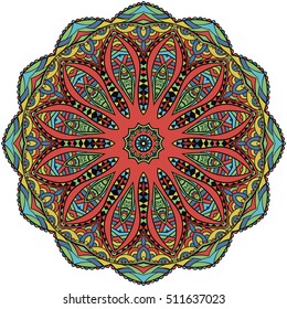 Mandala. Round Ornament Pattern. Oriental pattern vector illustration