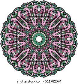 Mandala. Round Ornament Pattern. Oriental pattern vector illustration
