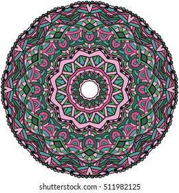 Mandala. Round Ornament Pattern. Oriental pattern vector illustration