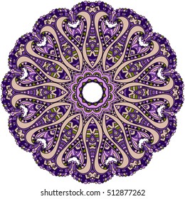 Mandala. Round Ornament Pattern. Oriental pattern vector illustration