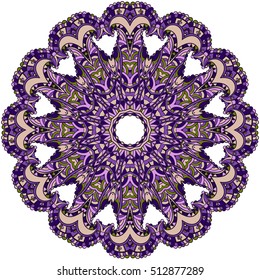 Mandala. Round Ornament Pattern. Oriental pattern vector illustration