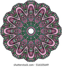 Mandala. Round Ornament Pattern. Oriental pattern vector illustration
