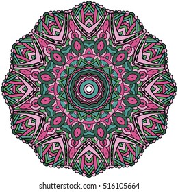 Mandala. Round Ornament Pattern. Oriental pattern vector illustration