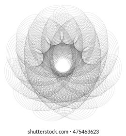 Mandala. Round Ornament Pattern. Outline Mandala for coloring book.