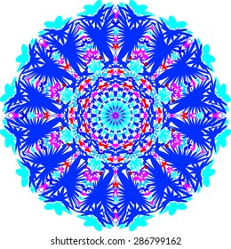 Mandala. Round ornament pattern. Vector illustration.