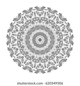 Mandala. Round ornament pattern. Vector Illustration