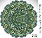 Mandala. Round Ornament Pattern. Vintage decorative elements. Hand drawn background. Islam, Arabic, Indian, ottoman motifs.
