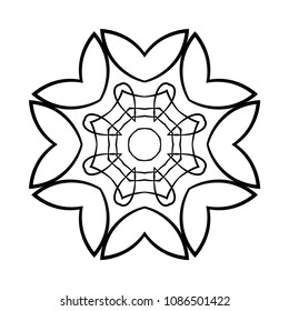 Mandala. Round Ornament Pattern. Vintage decorative elements. Hand drawn background. Islam, Arabic, Indian, ottoman motif