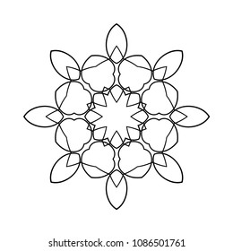 Mandala. Round Ornament Pattern. Vintage decorative elements. Hand drawn background. Islam, Arabic, Indian, ottoman motif