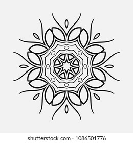 Mandala. Round Ornament Pattern. Vintage decorative elements. Hand drawn background. Islam, Arabic, Indian, ottoman motif