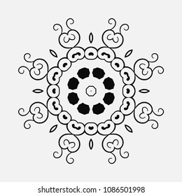 Mandala. Round Ornament Pattern. Vintage decorative elements. Hand drawn background. Islam, Arabic, Indian, ottoman motif