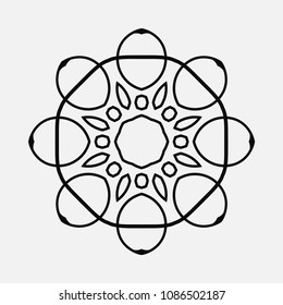 Mandala. Round Ornament Pattern. Vintage decorative elements. Hand drawn background. Islam, Arabic, Indian, ottoman motif