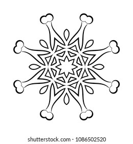 Mandala. Round Ornament Pattern. Vintage decorative elements. Hand drawn background. Islam, Arabic, Indian, ottoman motif