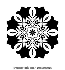 Mandala. Round Ornament Pattern. Vintage decorative elements. Hand drawn background. Islam, Arabic, Indian, ottoman motif