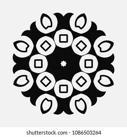 Mandala. Round Ornament Pattern. Vintage decorative elements. Hand drawn background. Islam, Arabic, Indian, ottoman motif