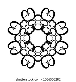 Mandala. Round Ornament Pattern. Vintage decorative elements. Hand drawn background. Islam, Arabic, Indian, ottoman motif