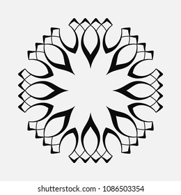 Mandala. Round Ornament Pattern. Vintage decorative elements. Hand drawn background. Islam, Arabic, Indian, ottoman motif