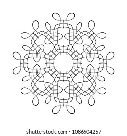 Mandala. Round Ornament Pattern. Vintage decorative elements. Hand drawn background. Islam, Arabic, Indian, ottoman motif