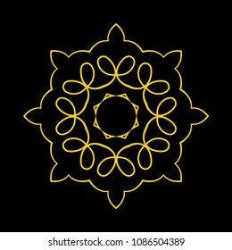 Mandala. Round Ornament Pattern. Vintage decorative elements. Hand drawn background. Islam, Arabic, Indian, ottoman motif