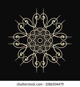 Mandala. Round Ornament Pattern. Vintage decorative elements. Hand drawn background. Islam, Arabic, Indian, ottoman motif