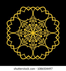 Mandala. Round Ornament Pattern. Vintage decorative elements. Hand drawn background. Islam, Arabic, Indian, ottoman motif