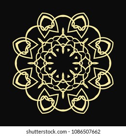 Mandala. Round Ornament Pattern. Vintage decorative elements. Hand drawn background. Islam, Arabic, Indian, ottoman motif