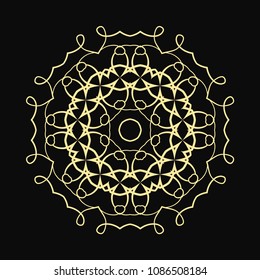 Mandala. Round Ornament Pattern. Vintage decorative elements. Hand drawn background. Islam, Arabic, Indian, ottoman motif