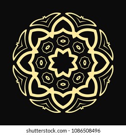 Mandala. Round Ornament Pattern. Vintage decorative elements. Hand drawn background. Islam, Arabic, Indian, ottoman motif