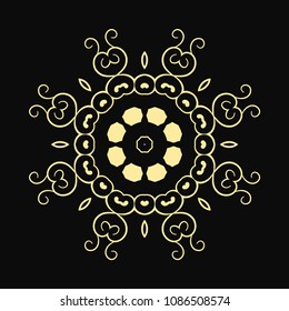 Mandala. Round Ornament Pattern. Vintage decorative elements. Hand drawn background. Islam, Arabic, Indian, ottoman motif
