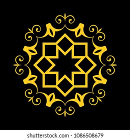 Mandala. Round Ornament Pattern. Vintage decorative elements. Hand drawn background. Islam, Arabic, Indian, ottoman motif