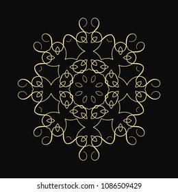 Mandala. Round Ornament Pattern. Vintage decorative elements. Hand drawn background. Islam, Arabic, Indian, ottoman motif