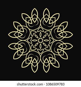 Mandala. Round Ornament Pattern. Vintage decorative elements. Hand drawn background. Islam, Arabic, Indian, ottoman motif