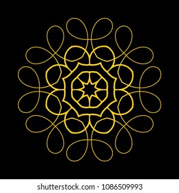 Mandala. Round Ornament Pattern. Vintage decorative elements. Hand drawn background. Islam, Arabic, Indian, ottoman motif