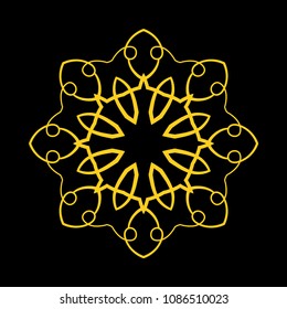 Mandala. Round Ornament Pattern. Vintage decorative elements. Hand drawn background. Islam, Arabic, Indian, ottoman motif