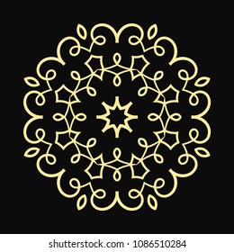 Mandala. Round Ornament Pattern. Vintage decorative elements. Hand drawn background. Islam, Arabic, Indian, ottoman motif
