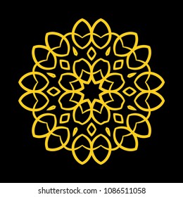 Mandala. Round Ornament Pattern. Vintage decorative elements. Hand drawn background. Islam, Arabic, Indian, ottoman motif