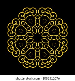 Mandala. Round Ornament Pattern. Vintage decorative elements. Hand drawn background. Islam, Arabic, Indian, ottoman motif