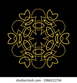 Mandala. Round Ornament Pattern. Vintage decorative elements. Hand drawn background. Islam, Arabic, Indian, ottoman motif