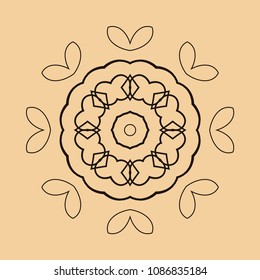 Mandala. Round Ornament Pattern. Vintage decorative elements. Hand drawn background. Islam, Arabic, Indian, ottoman motif
